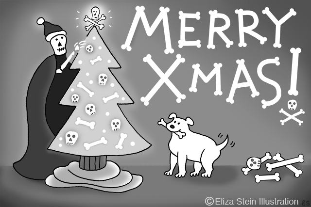 grim reaper christmas card